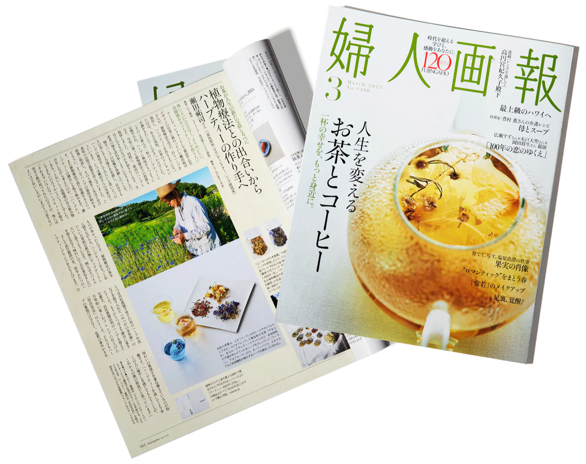 婦人画報 お茶特集号の表紙と記事